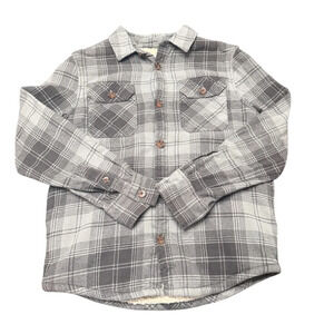 Like new Sonoma Goods For Life Lined Flannel Shacket Boys Size L
